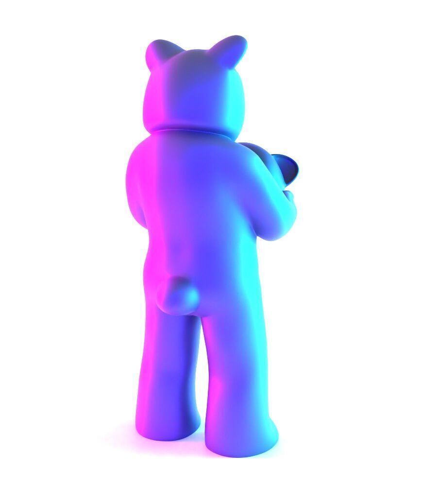 Face to Face Bear Inner Self Luke Chueh toy 3D print model_13