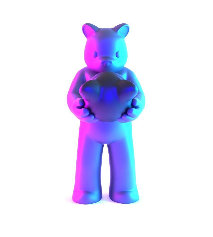 Face to Face Bear Inner Self Luke Chueh toy 3D print model_22