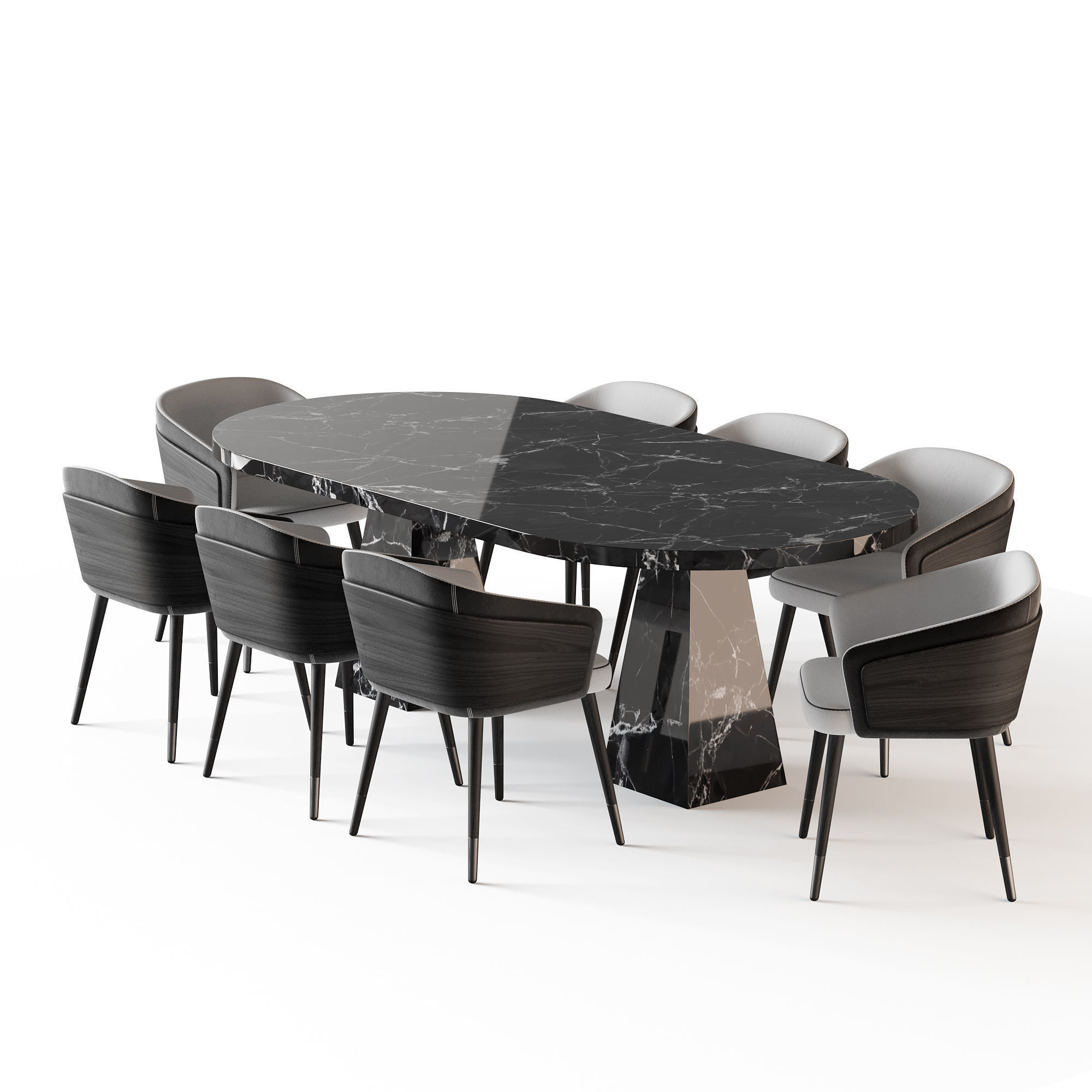 Dining table Melbrun 2 3D model_5