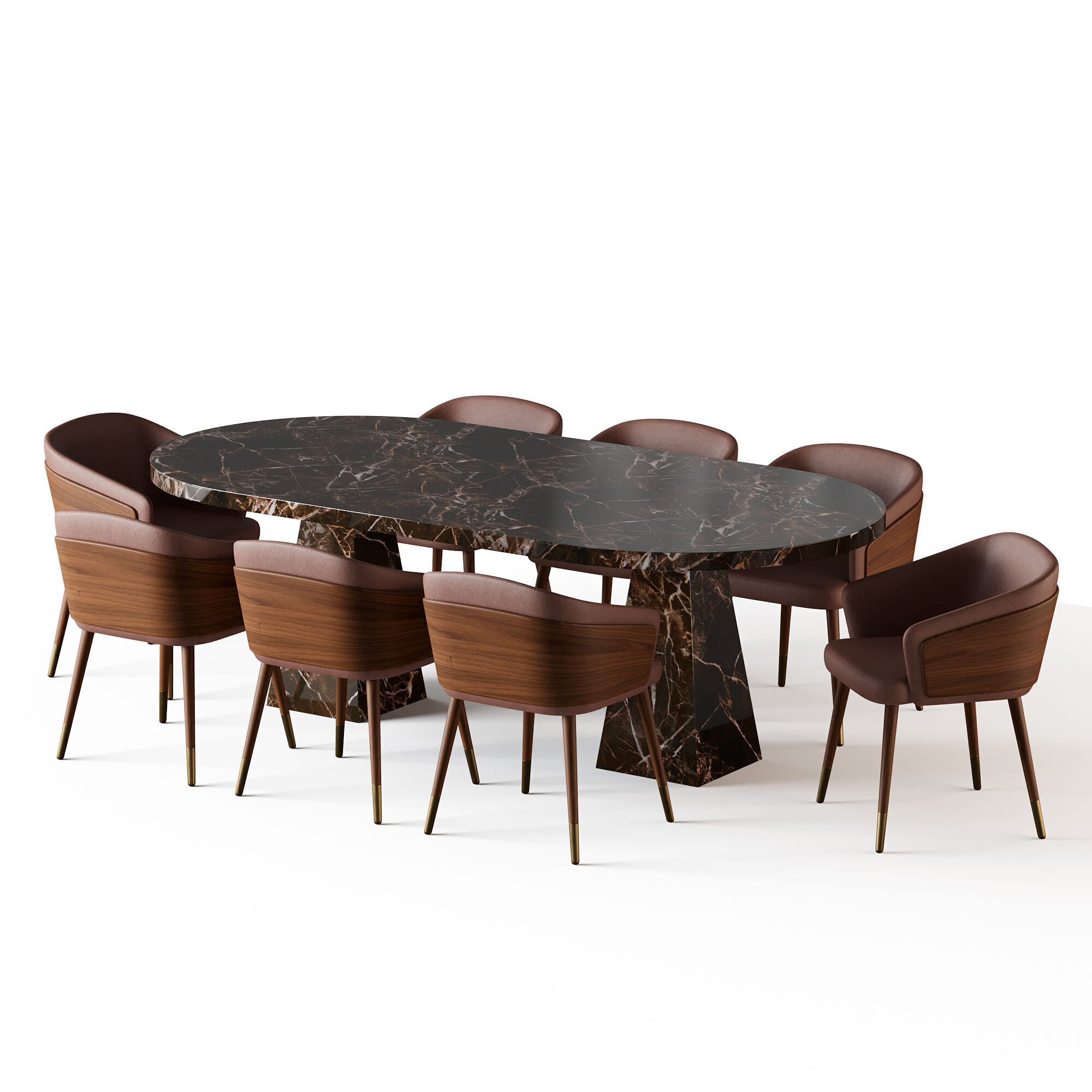 Dining table Melbrun 2 3D model_7