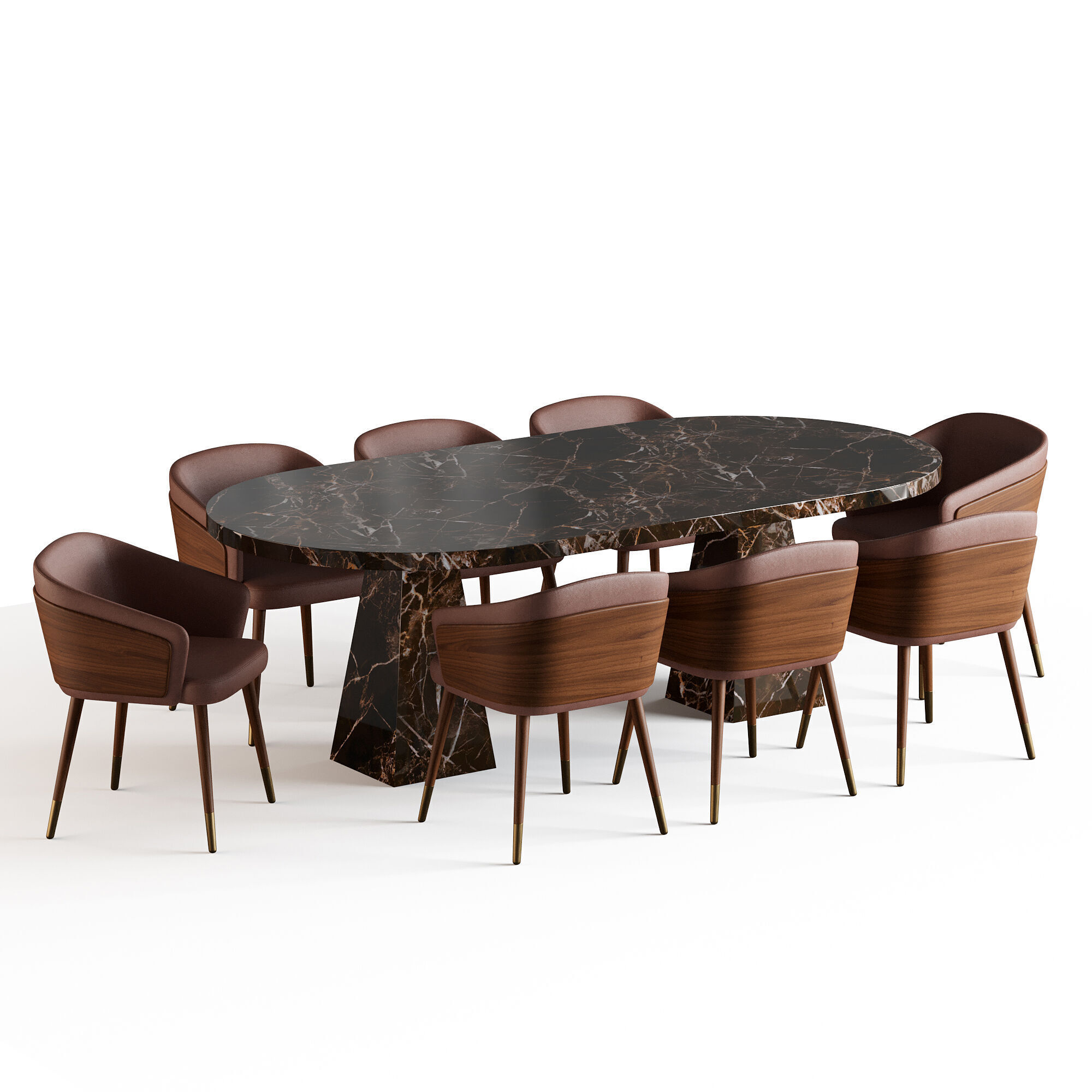 Dining table Melbrun 2 3D model_4