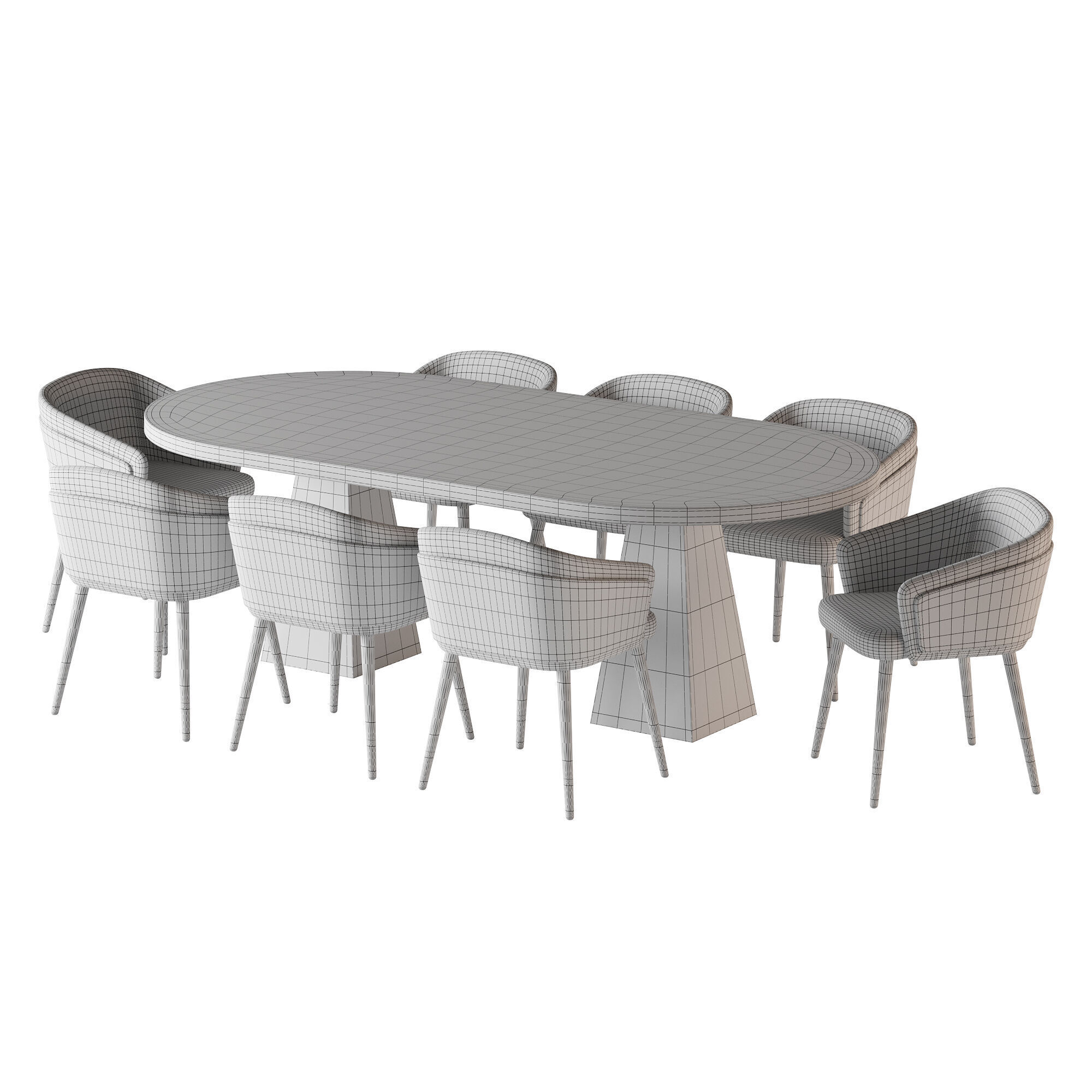 Dining table Melbrun 2 3D model_13