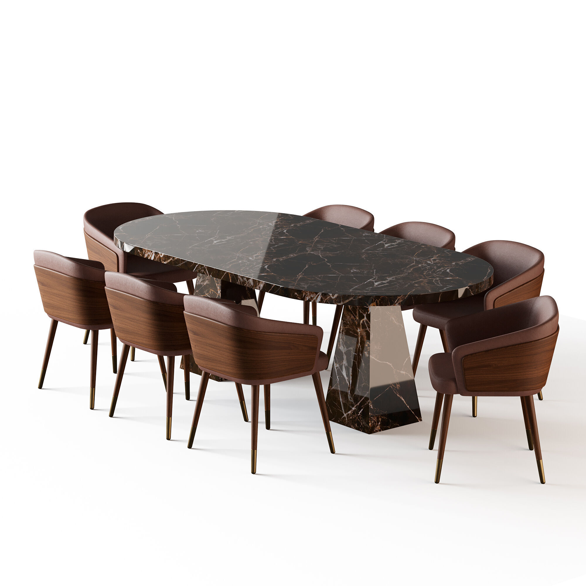 Dining table Melbrun 2 3D model_8