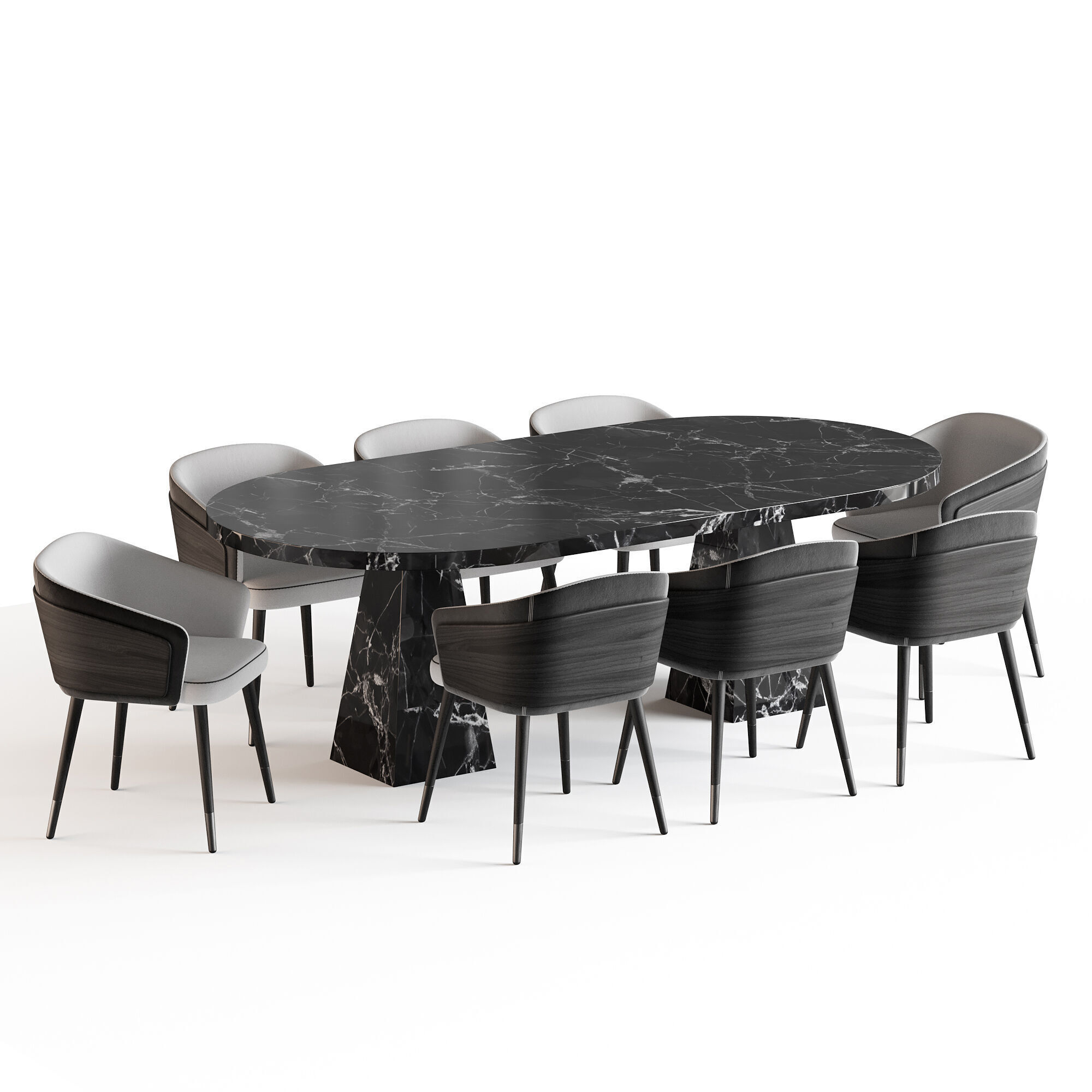 Dining table Melbrun 2 3D model_2