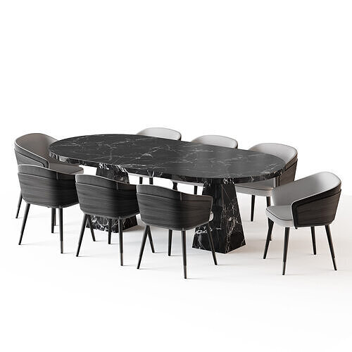 Dining table Melbrun 2 3D model