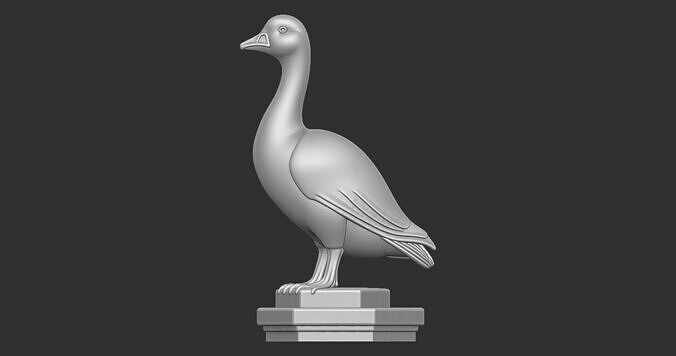 Lovely Duck statue 3D print model