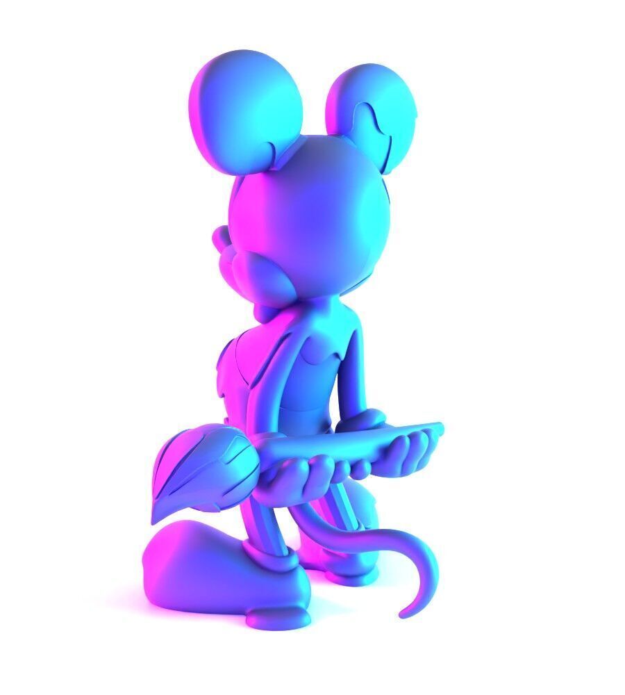 Melt Drip Mickey Mouse toy 3D print model_9
