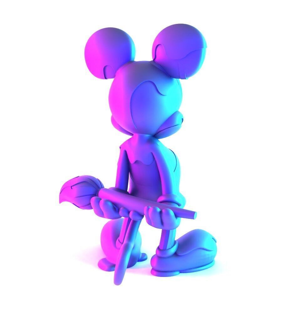 Melt Drip Mickey Mouse toy 3D print model_13