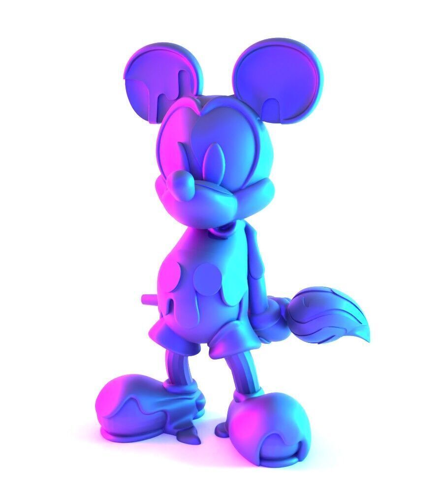 Melt Drip Mickey Mouse toy 3D print model_2