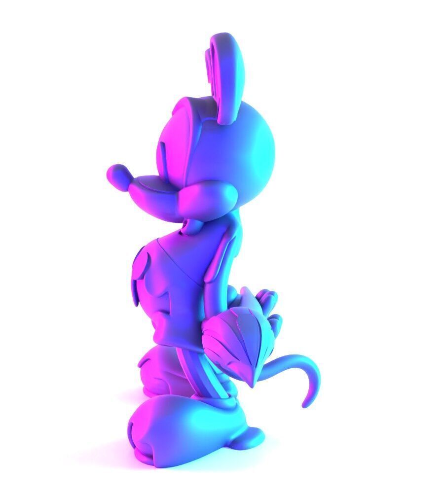 Melt Drip Mickey Mouse toy 3D print model_6