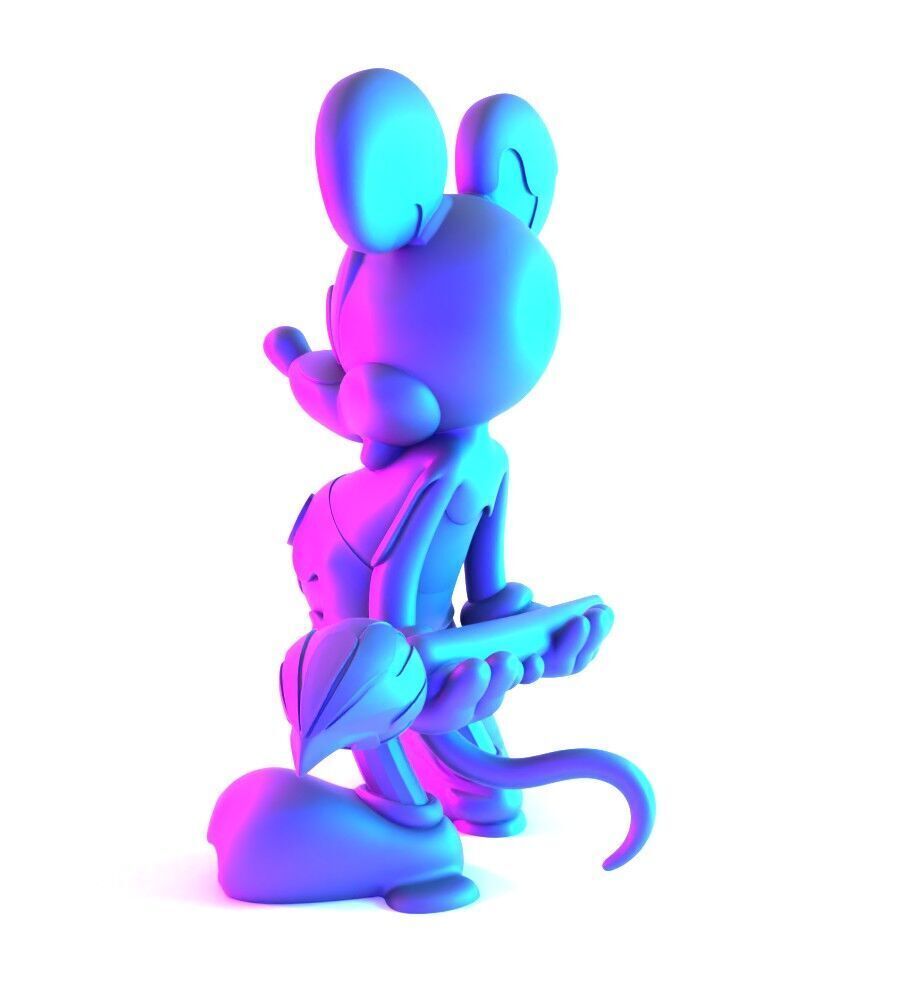 Melt Drip Mickey Mouse toy 3D print model_8