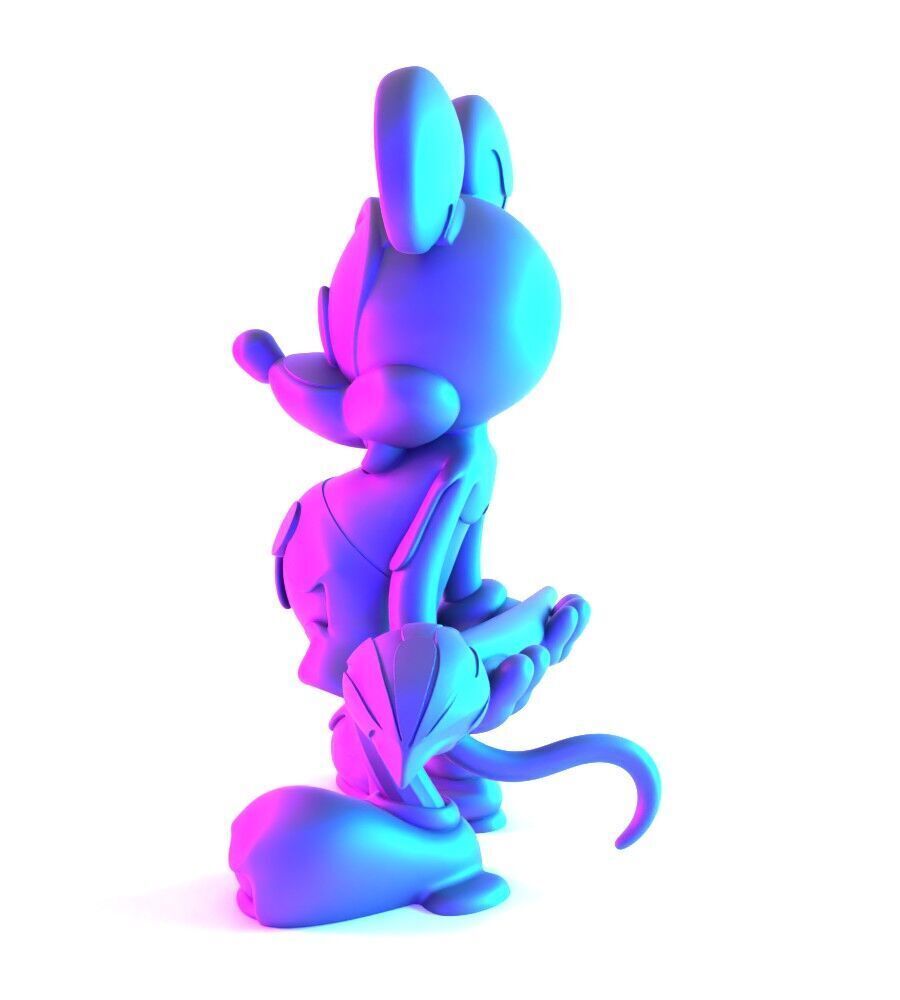 Melt Drip Mickey Mouse toy 3D print model_7
