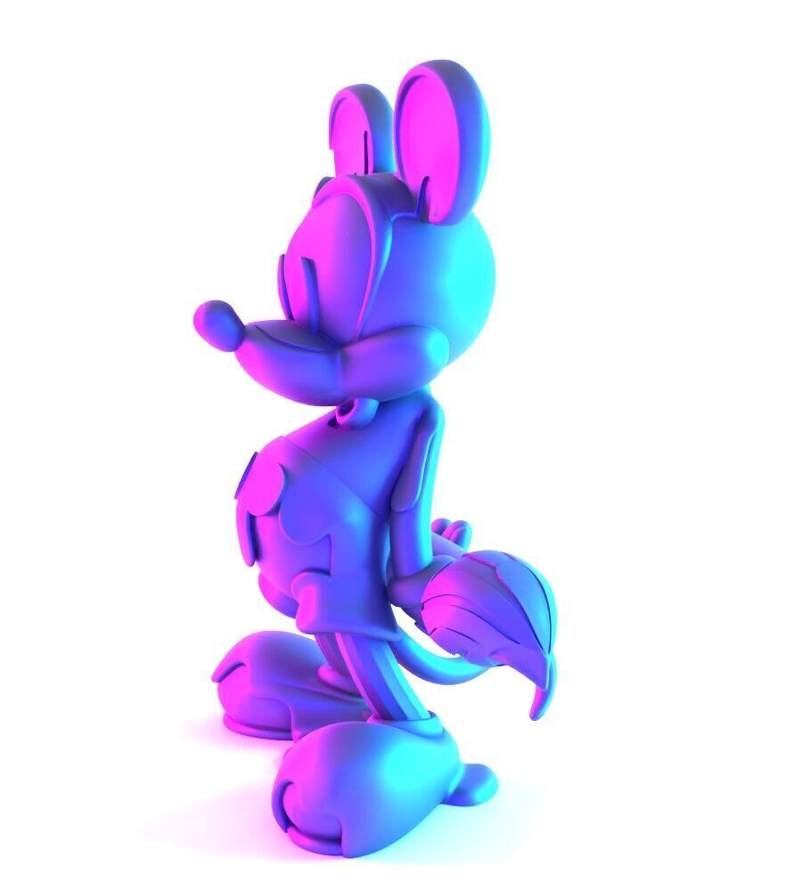 Melt Drip Mickey Mouse toy 3D print model_5