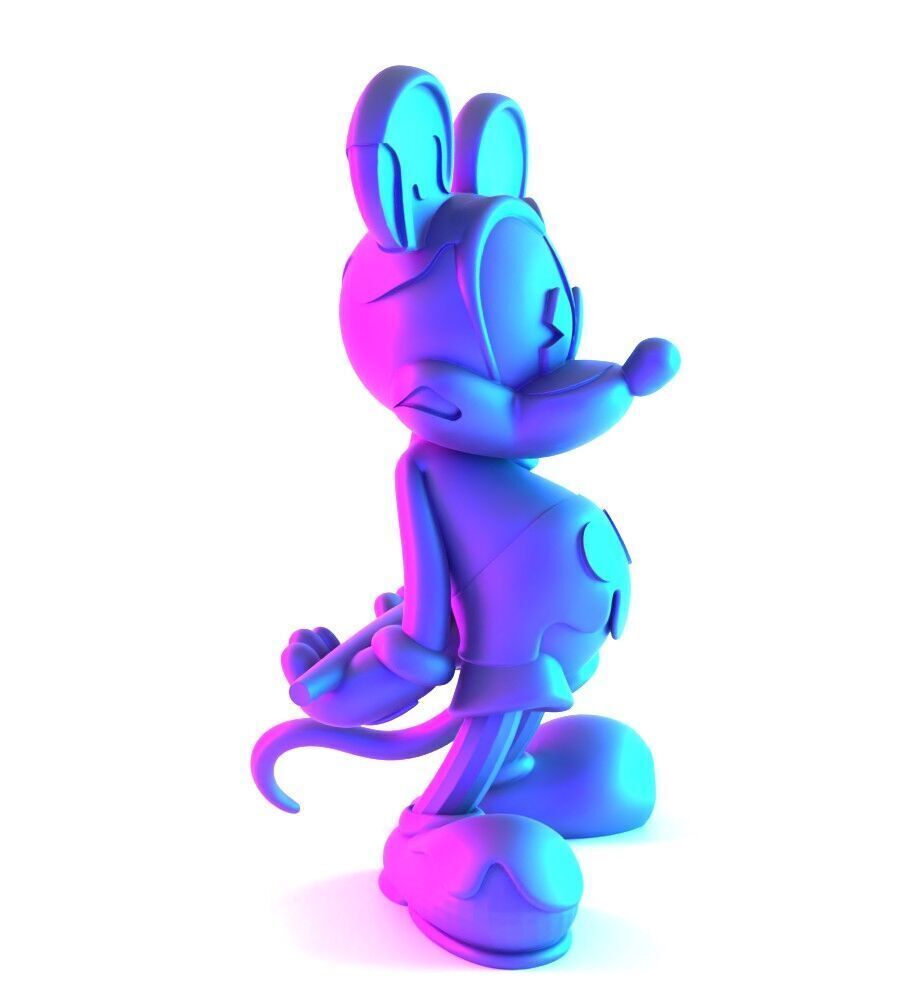 Melt Drip Mickey Mouse toy 3D print model_18