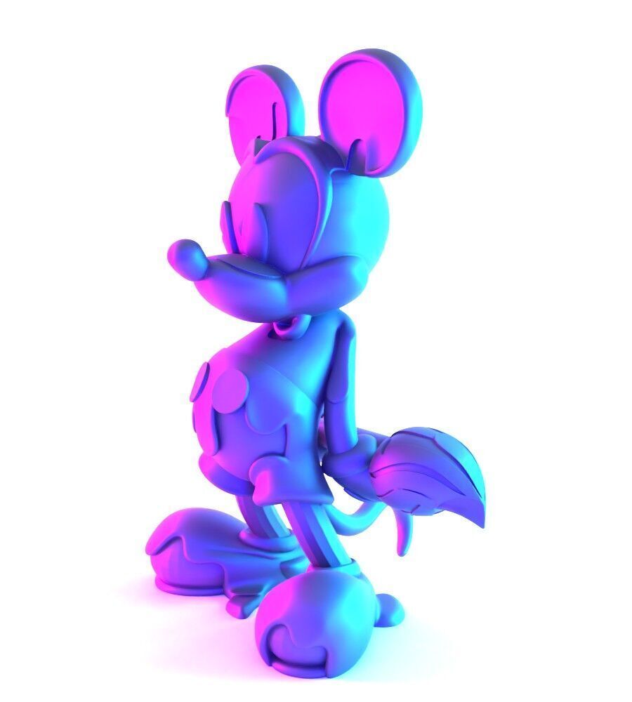 Melt Drip Mickey Mouse toy 3D print model_4
