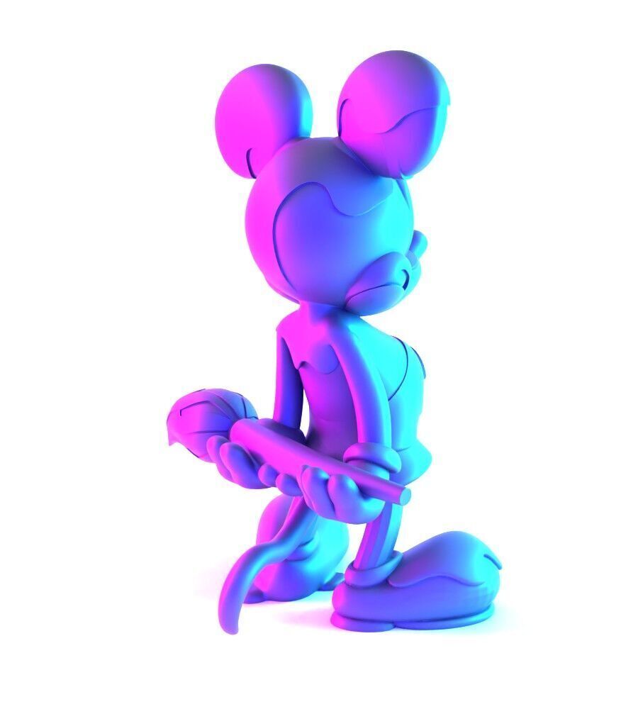 Melt Drip Mickey Mouse toy 3D print model_14