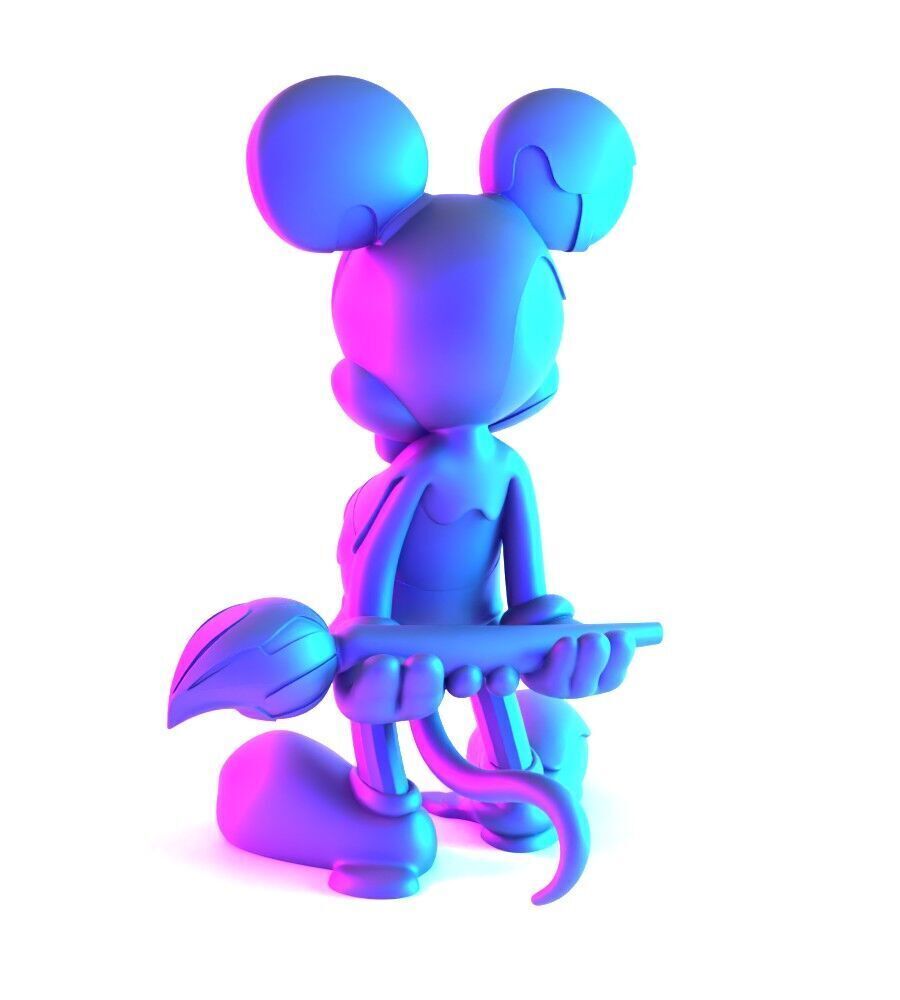 Melt Drip Mickey Mouse toy 3D print model_10
