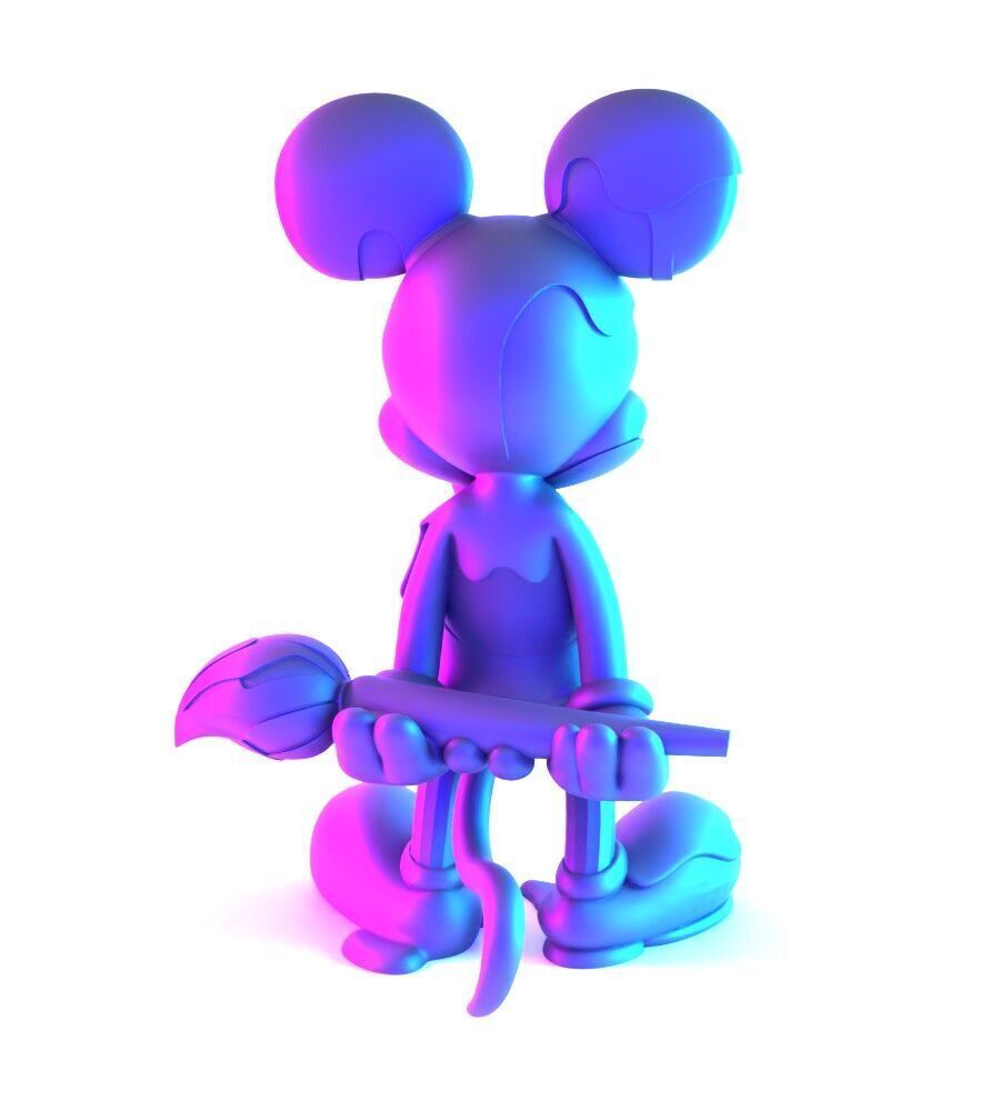 Melt Drip Mickey Mouse toy 3D print model_12