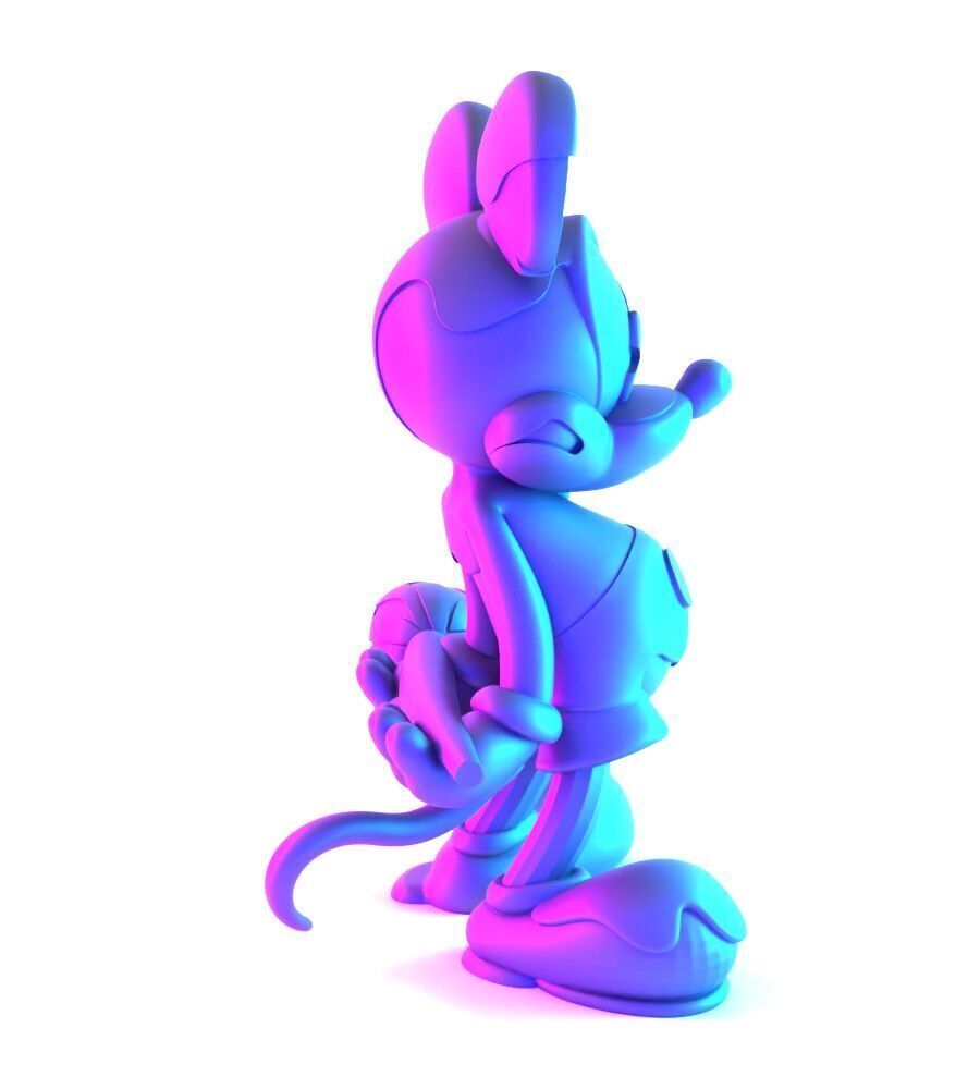 Melt Drip Mickey Mouse toy 3D print model_16