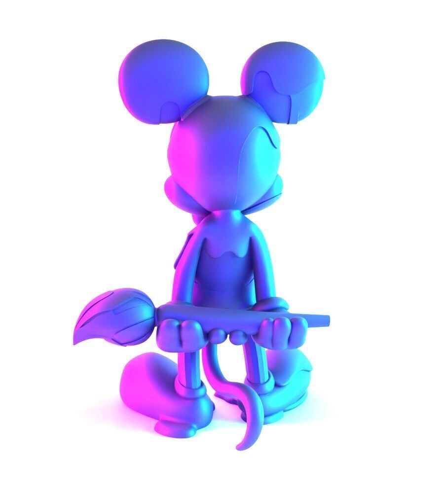 Melt Drip Mickey Mouse toy 3D print model_11