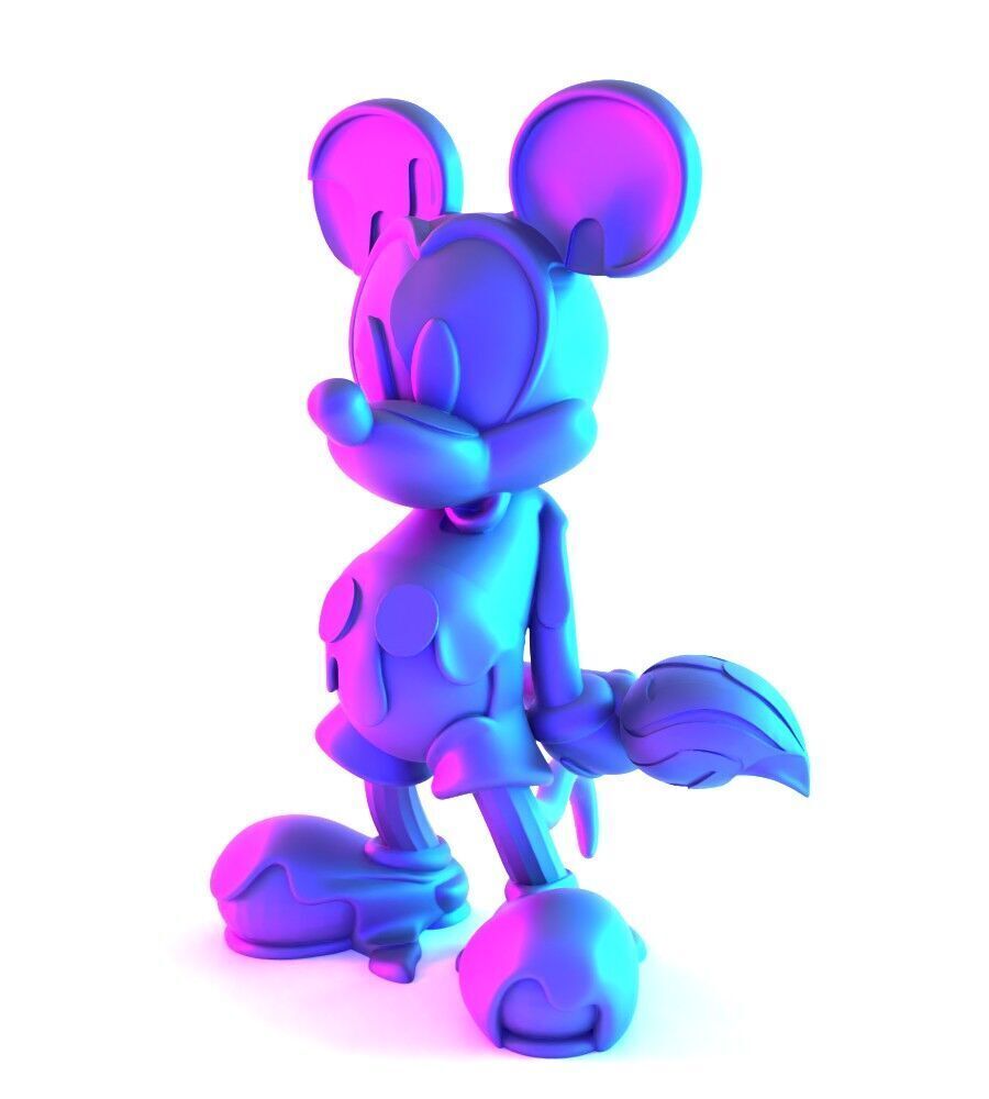 Melt Drip Mickey Mouse toy 3D print model_3