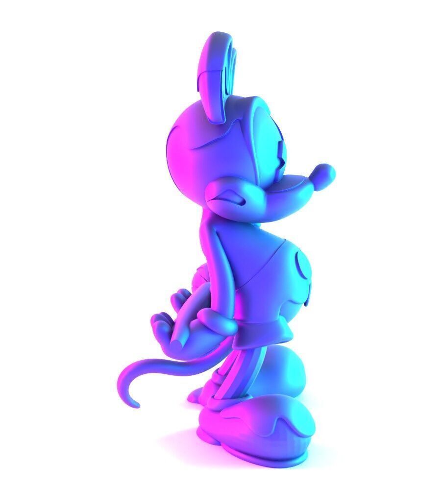 Melt Drip Mickey Mouse toy 3D print model_17