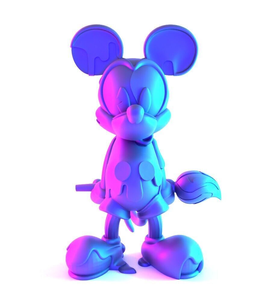 Melt Drip Mickey Mouse toy 3D print model_22