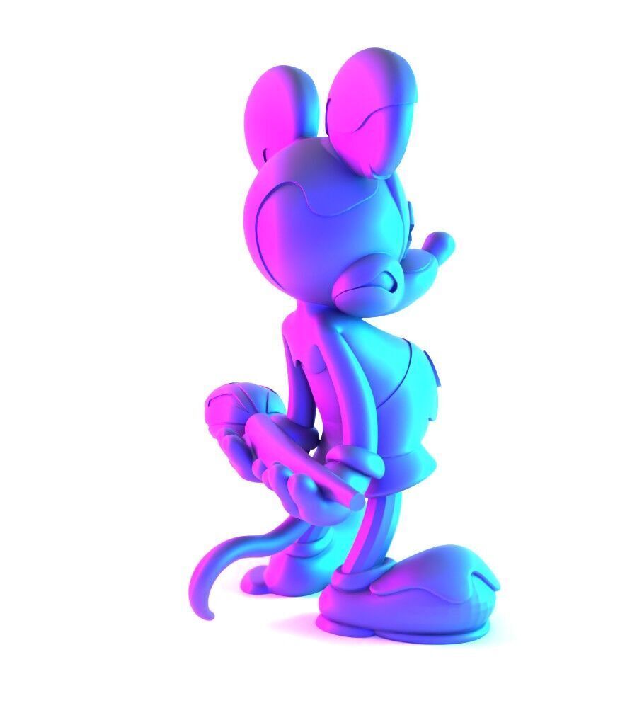 Melt Drip Mickey Mouse toy 3D print model_15