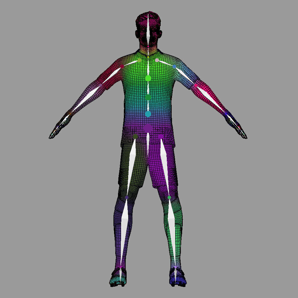 T-Pose Rigged Joshua Kimmich Bayern Munich 24-25 3D model_8