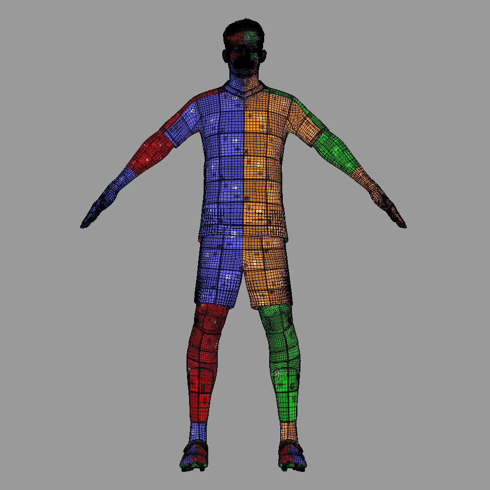 T-Pose Rigged Joshua Kimmich Bayern Munich 24-25 3D model_7