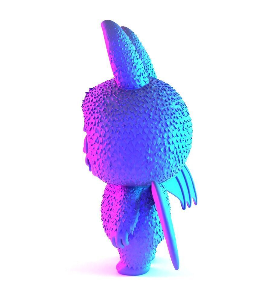 Labubu Count Dracula Halloween toy 3D print model_7