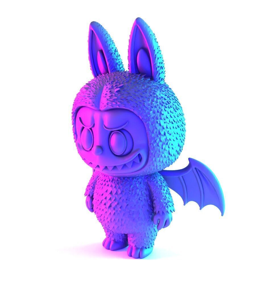 Labubu Count Dracula Halloween toy 3D print model_3