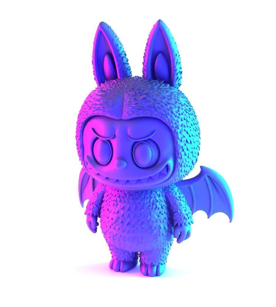 Labubu Count Dracula Halloween toy 3D print model_2