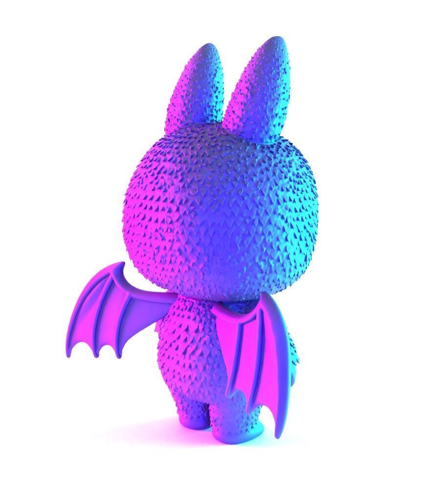 Labubu Count Dracula Halloween toy 3D print model_14