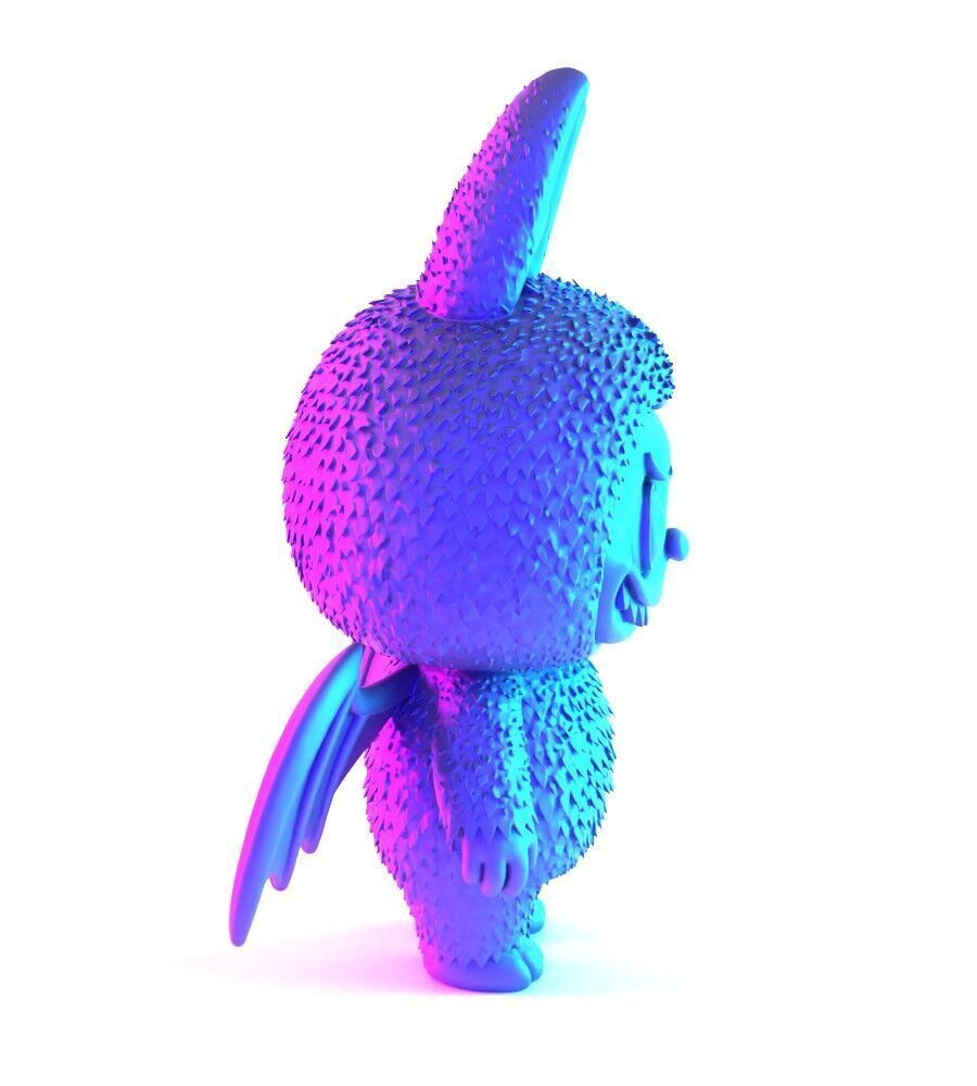 Labubu Count Dracula Halloween toy 3D print model_17