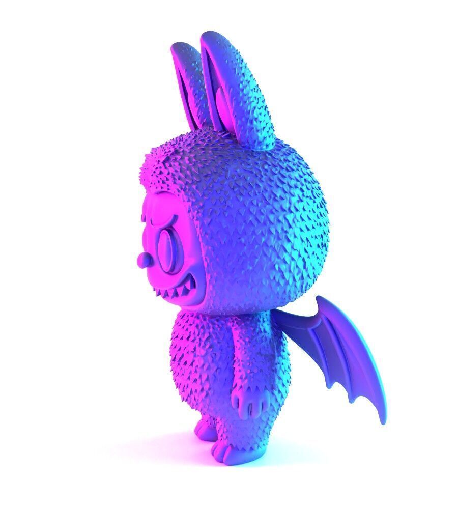 Labubu Count Dracula Halloween toy 3D print model_5