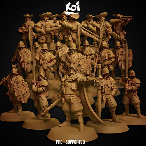 Guildmarch Militia - Bundle 3D print model