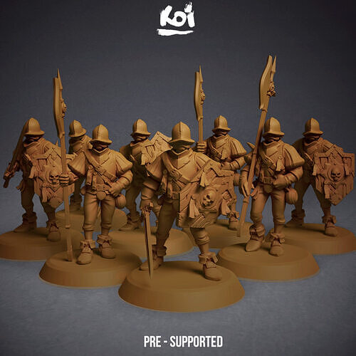Guildmarch Militia - Infantry Bundle 3D print model