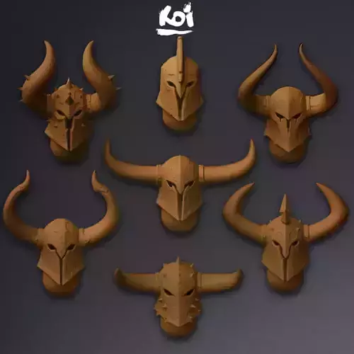 Dark Champions - Miniature Helmets