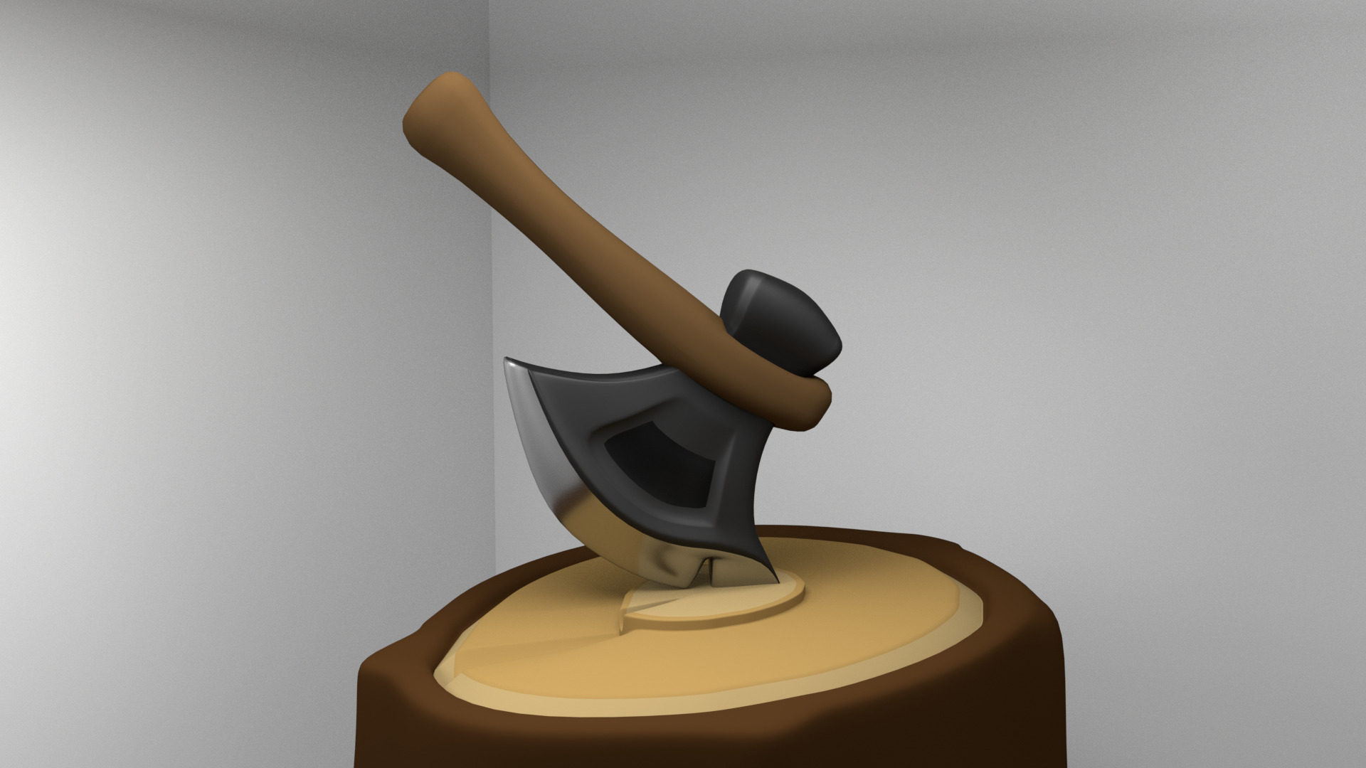 Axe Low Poly 3D Model Low-poly 3D model_2