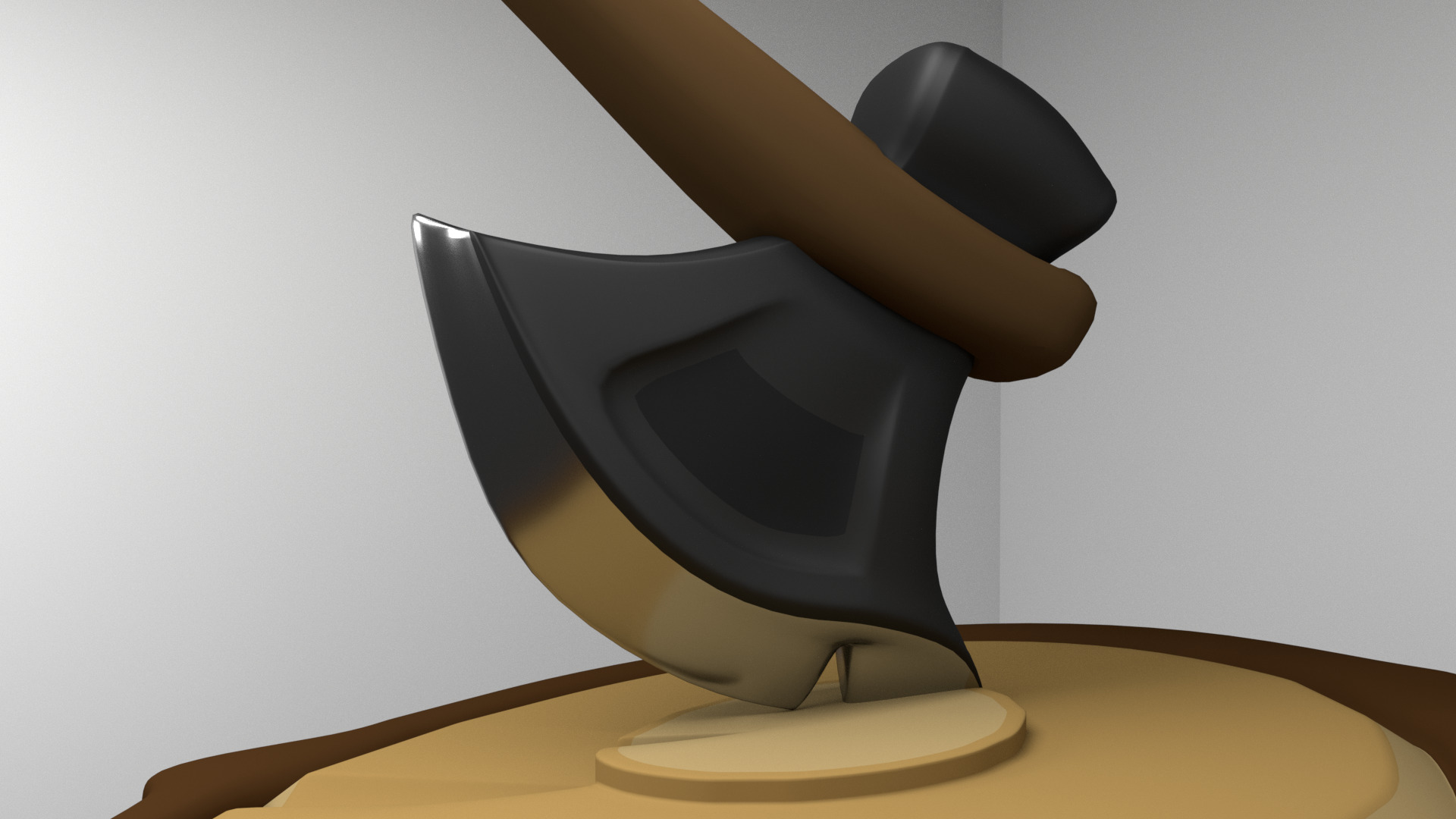 Axe Low Poly 3D Model Low-poly 3D model_3