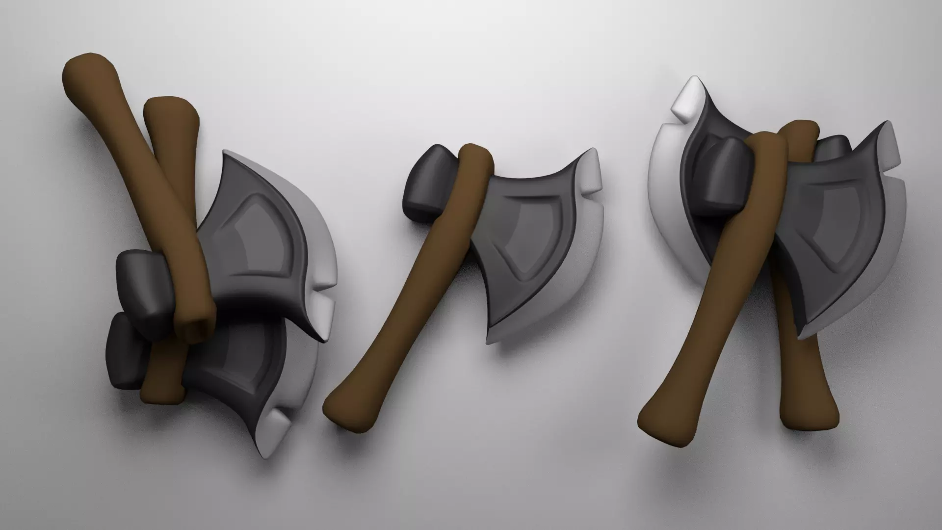 Axe Low Poly 3D Model Low-poly 3D model_0