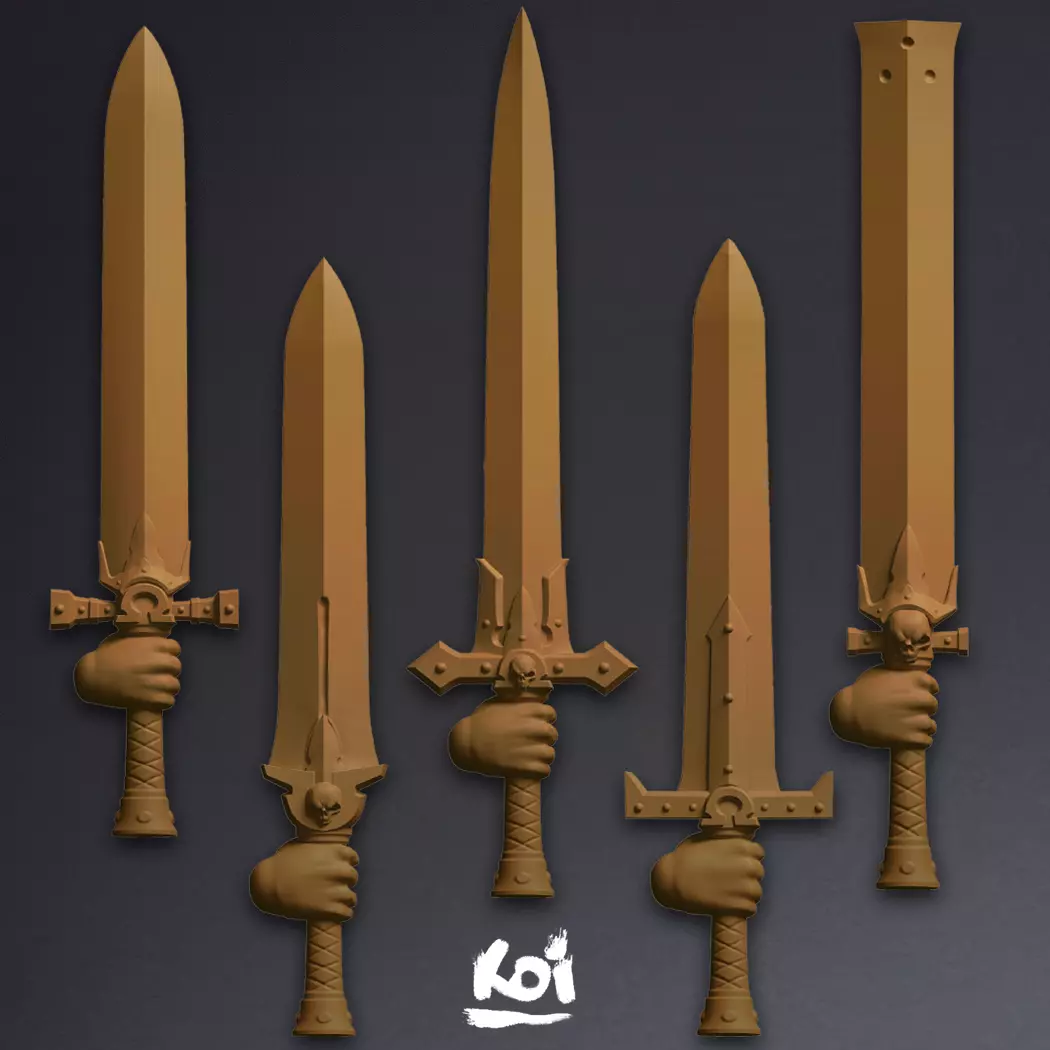 Sword of Justice - Weapon Set 3D print model