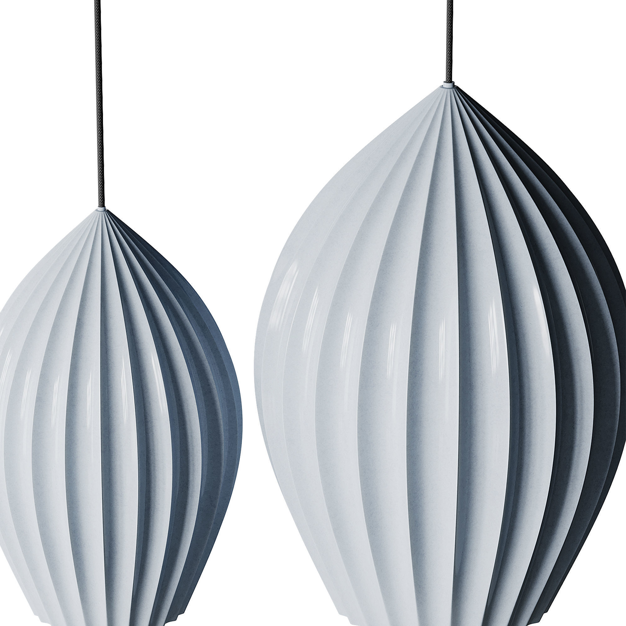 Fin Suspension light 3D model_8