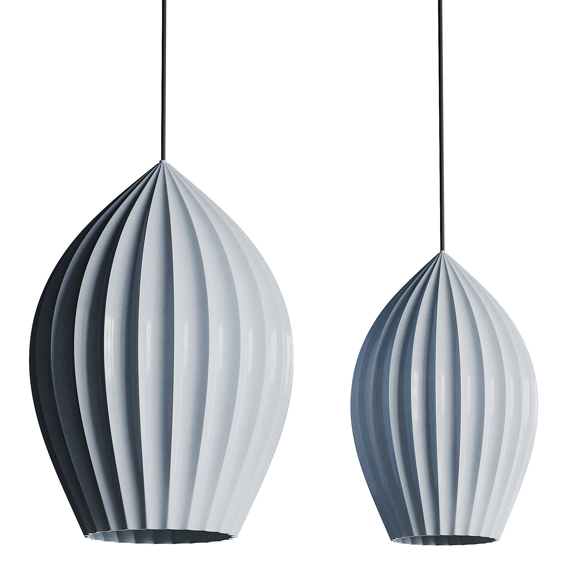 Fin Suspension light 3D model_10