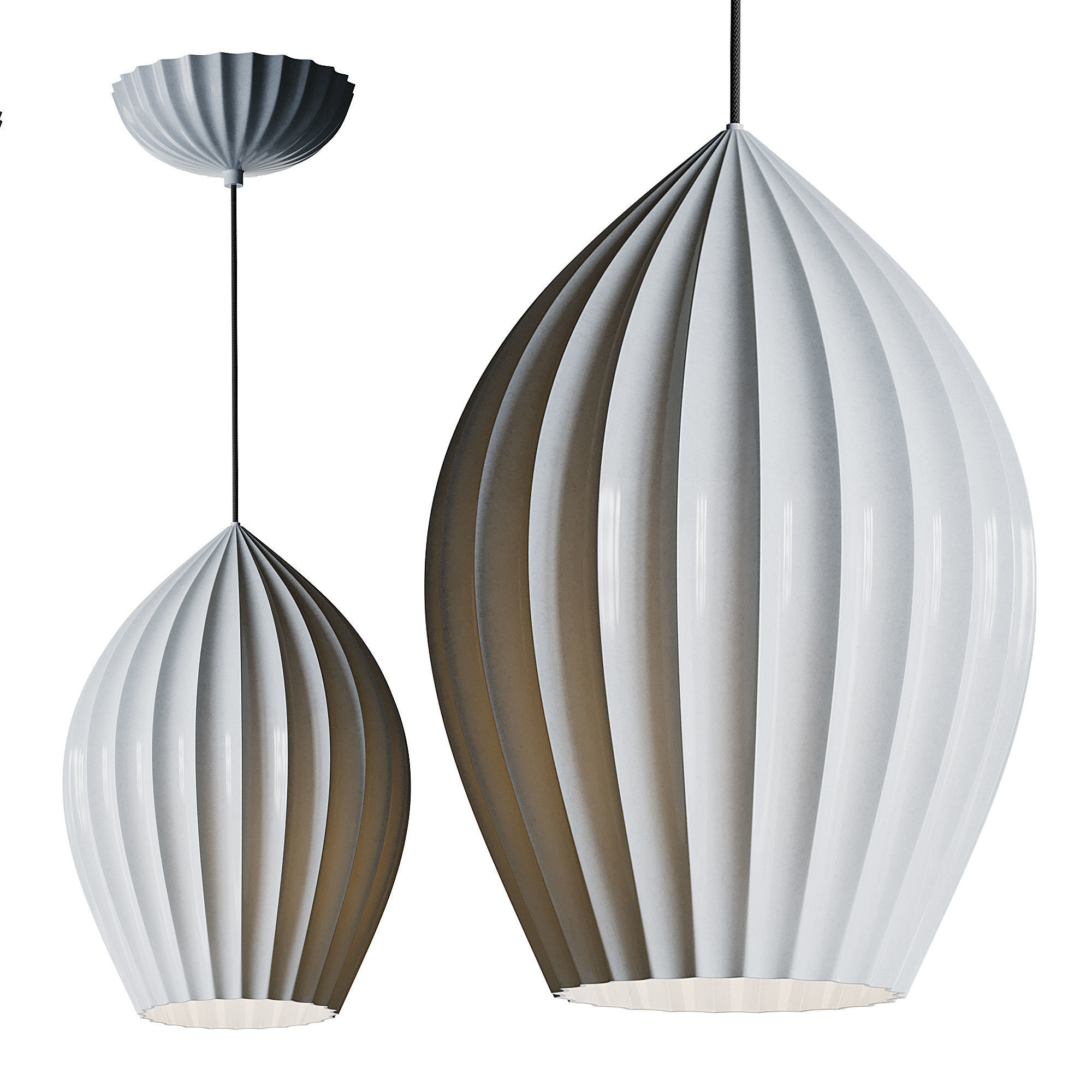 Fin Suspension light 3D model_7