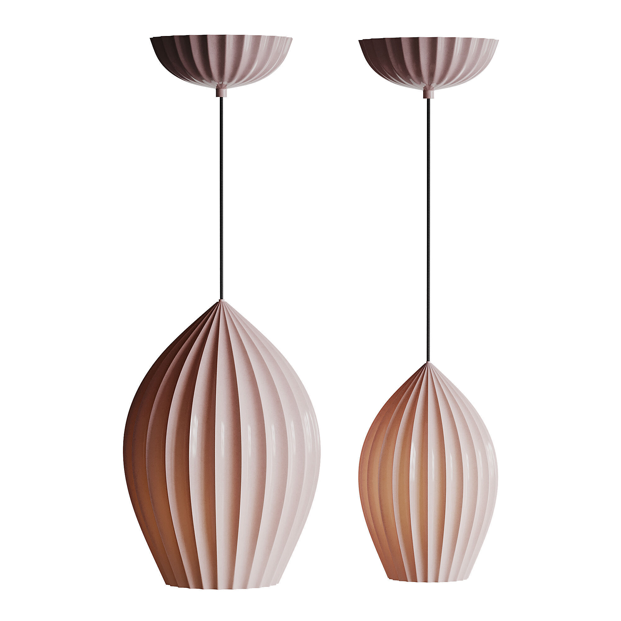 Fin Suspension light 3D model_9