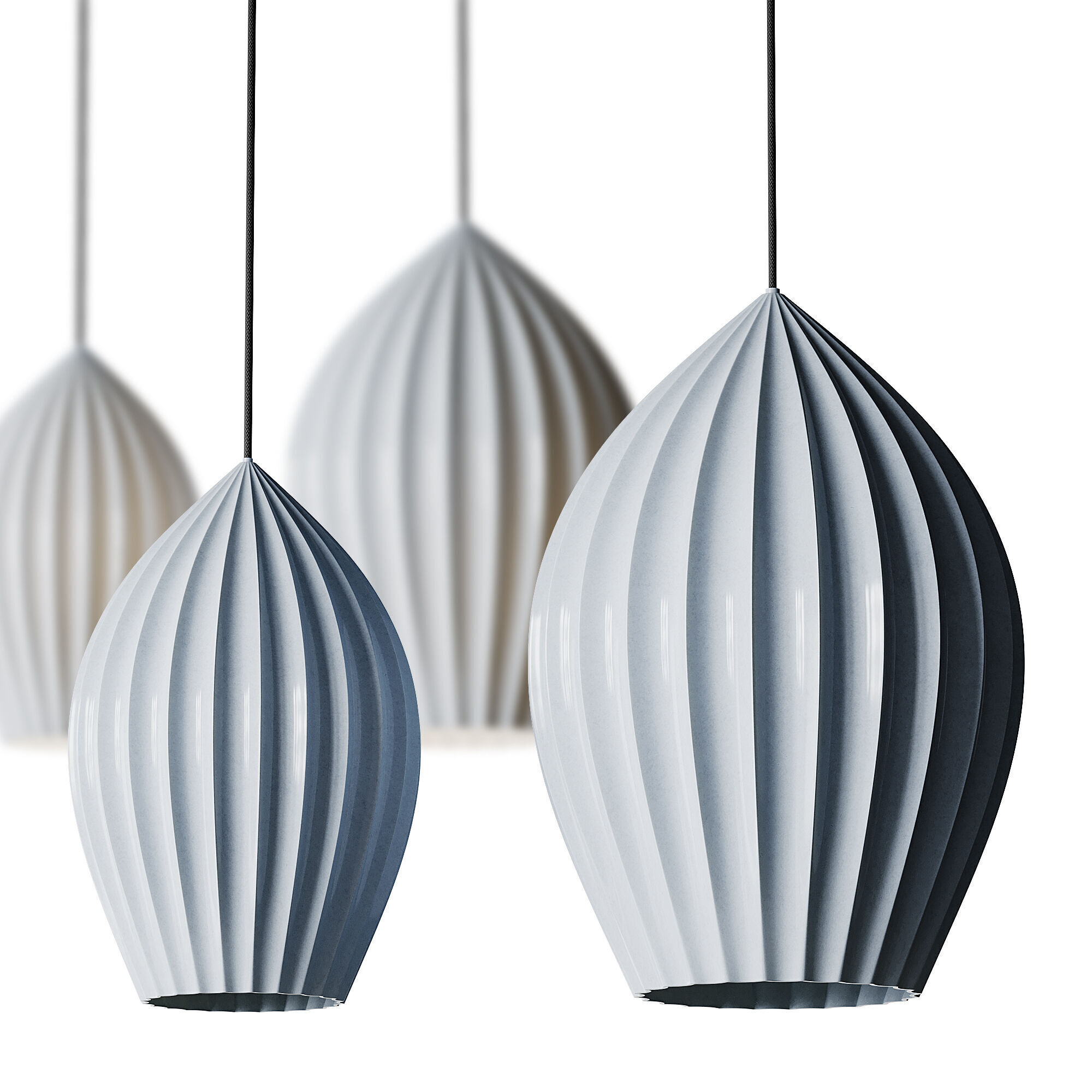 Fin Suspension light 3D model_4