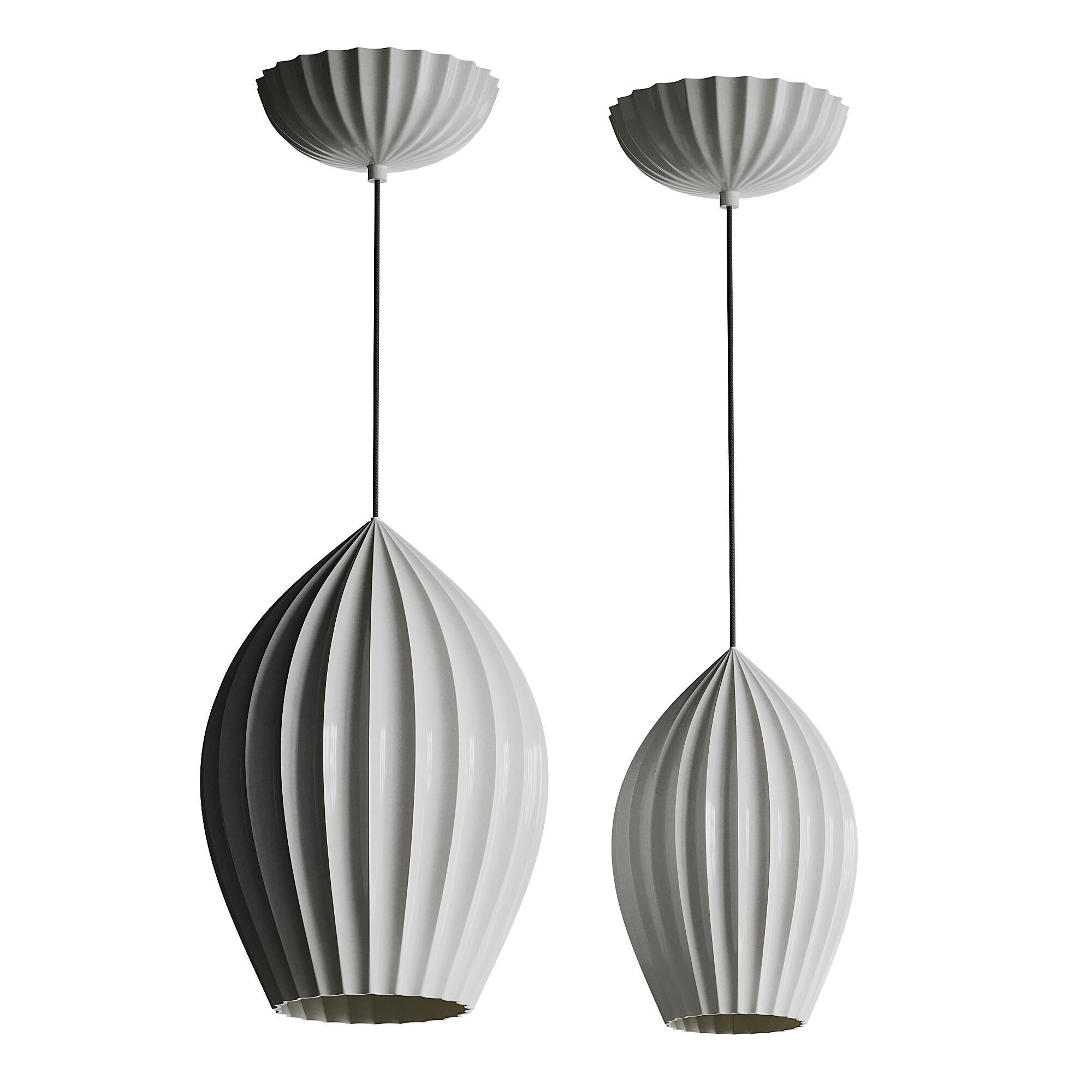 Fin Suspension light 3D model_11
