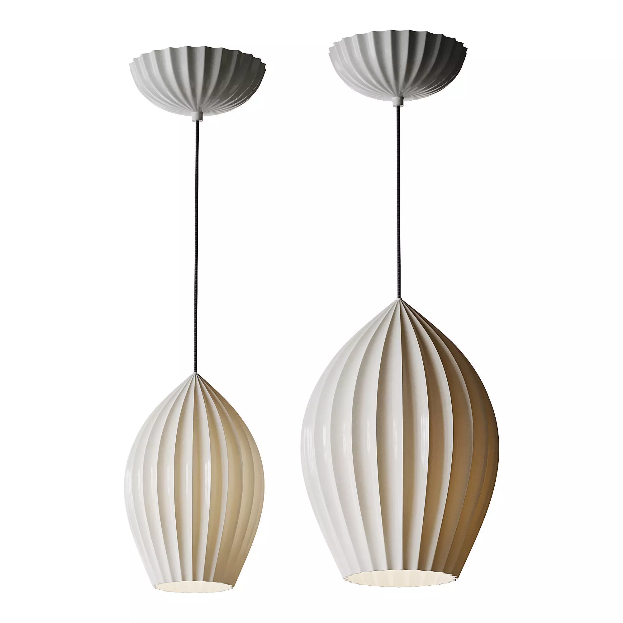 Fin Suspension light 3D model_0